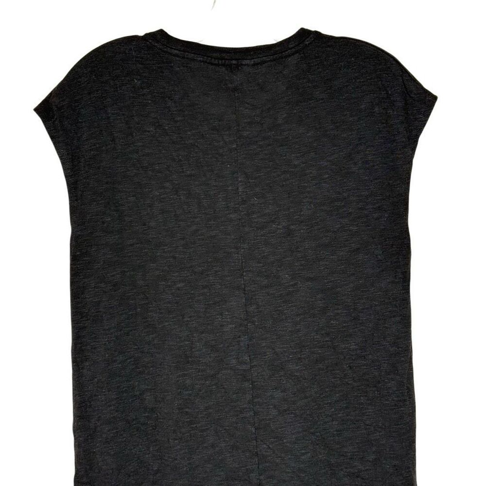 Madewell Black Short Sleeve Shirt Dress Size S Round Neck Casual Lightweight - Picture 6 of 10